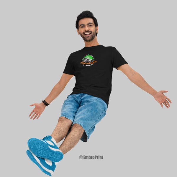 Adventure is Calling Embroidered Oversized Unisex Tshirt - Image 8