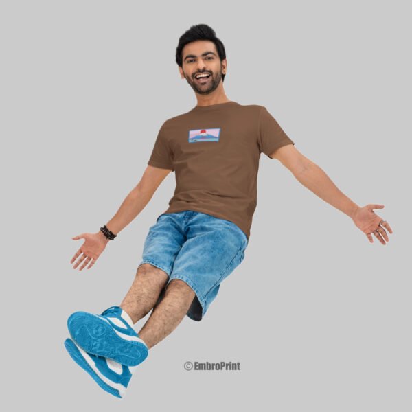 Mount Fuji Embroidered Oversized Unisex Tshirt - Image 6