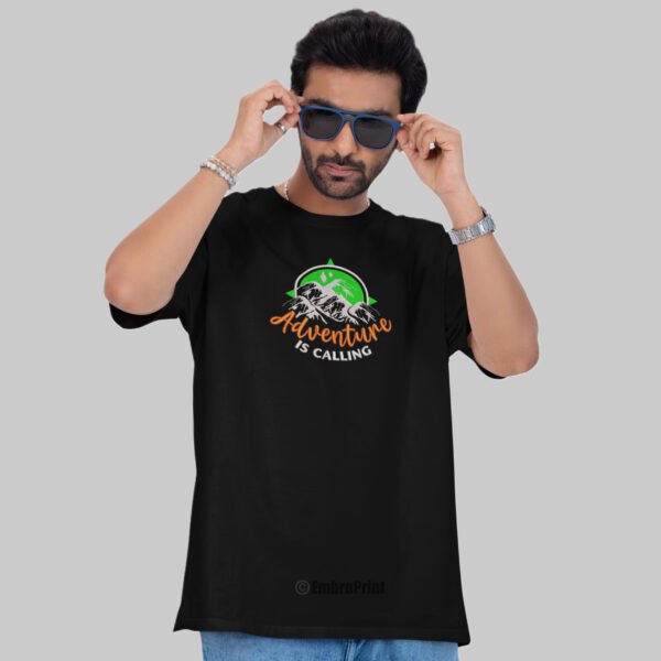 Adventure is Calling Embroidered Oversized Unisex Tshirt - Image 6