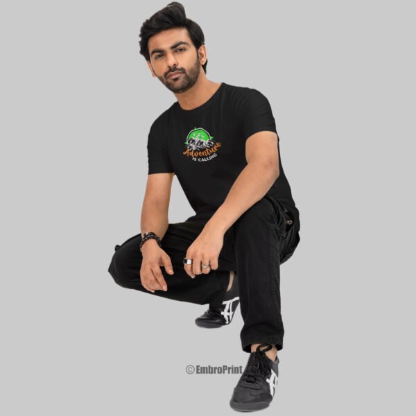 Adventure is Calling Embroidered Oversized Unisex Tshirt - Image 4