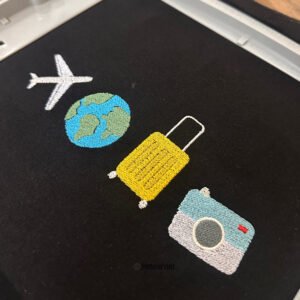 Alternative view of Travel Essentials Icons Tee - Black