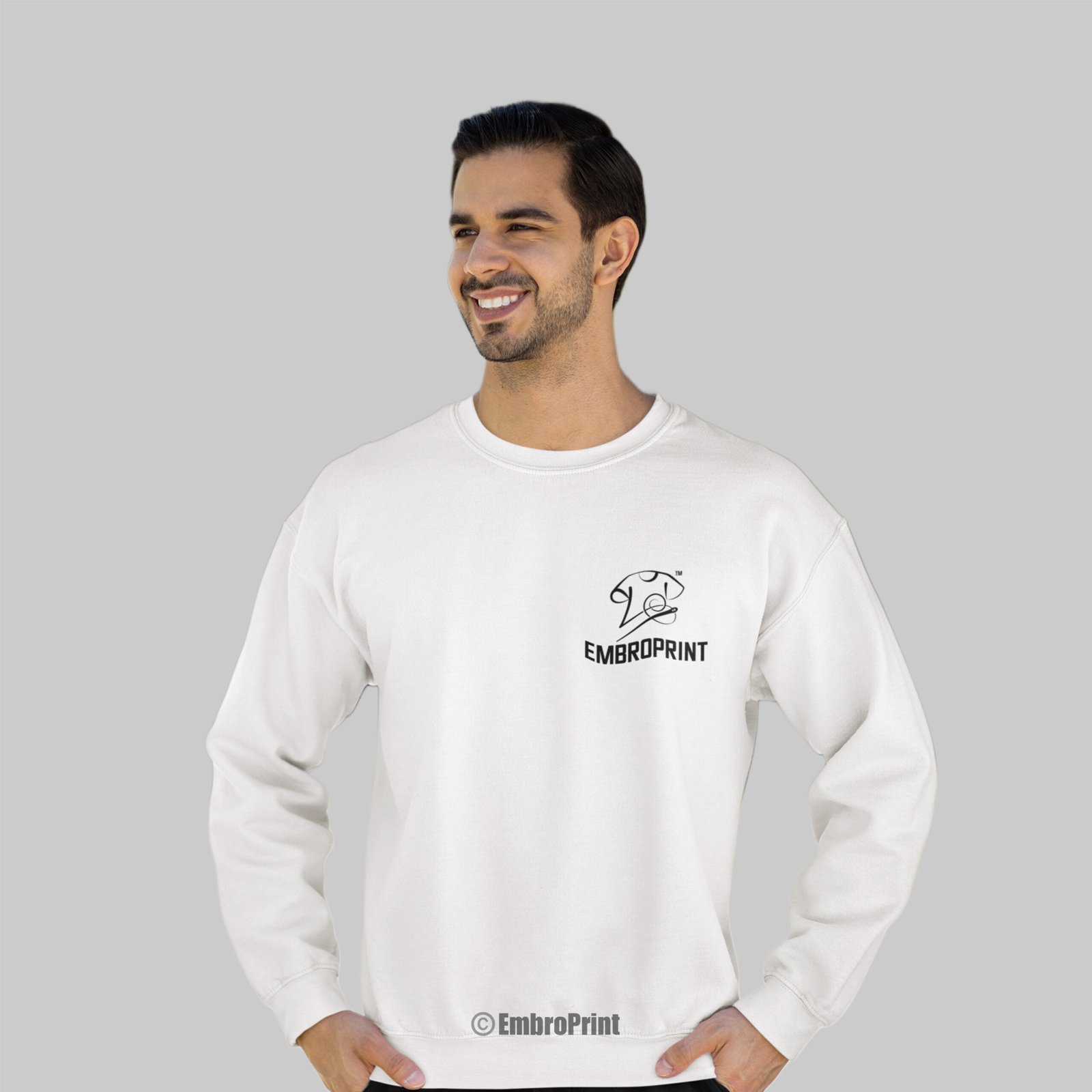Sweatshirt with Custom Logo Embroidery - Image 9