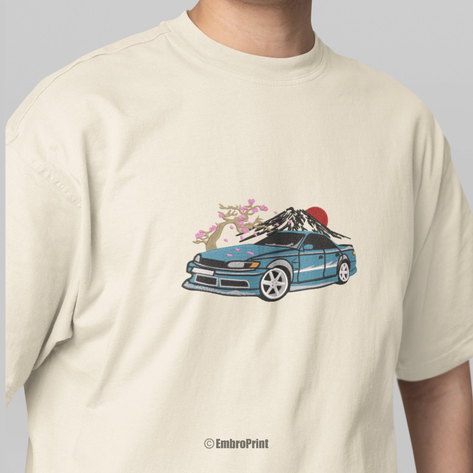 Mt. Fuji with Mazda Car During Cherry Blossom - Image 2