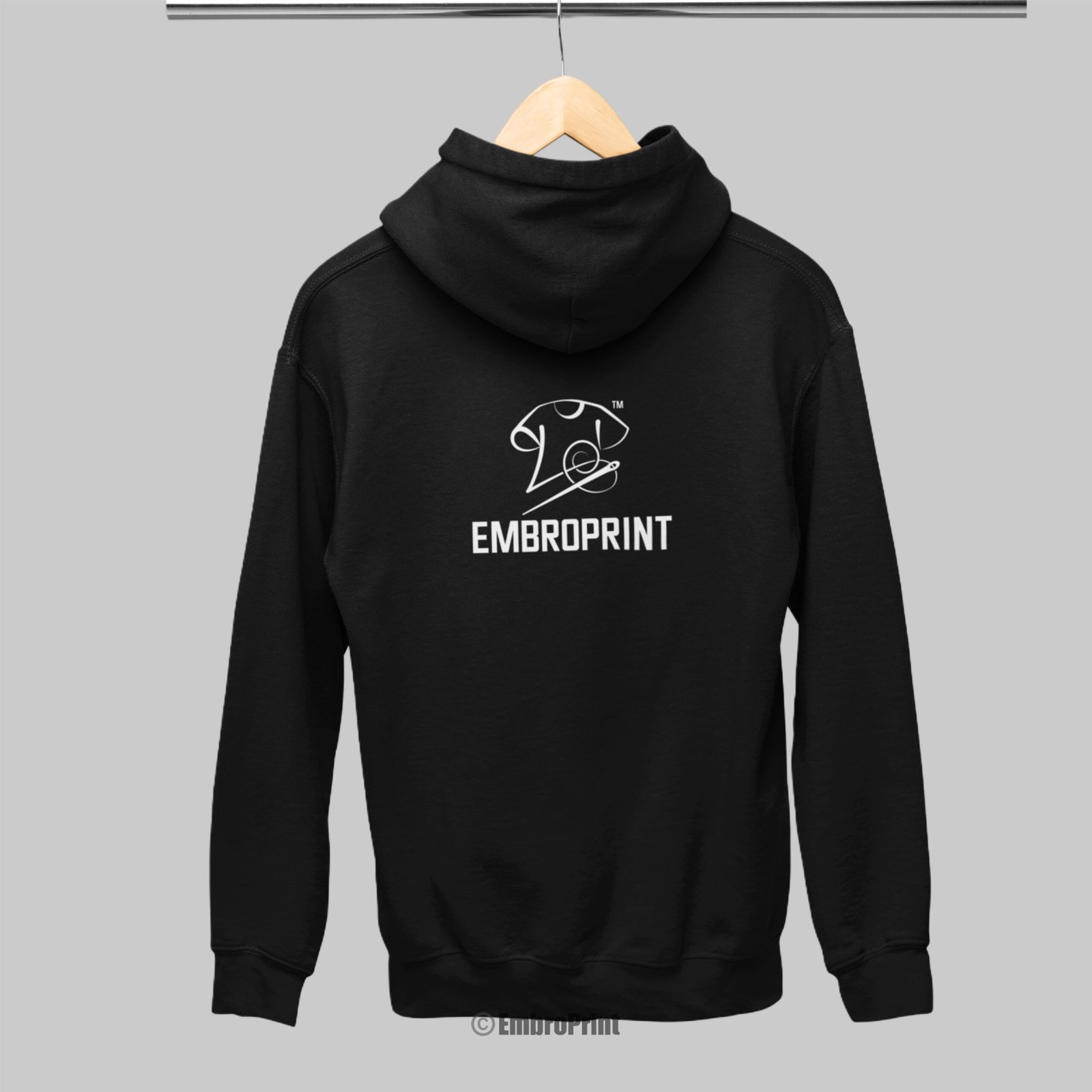 Non Zipper Hoodie with Custom Logo Embroidery - Image 2