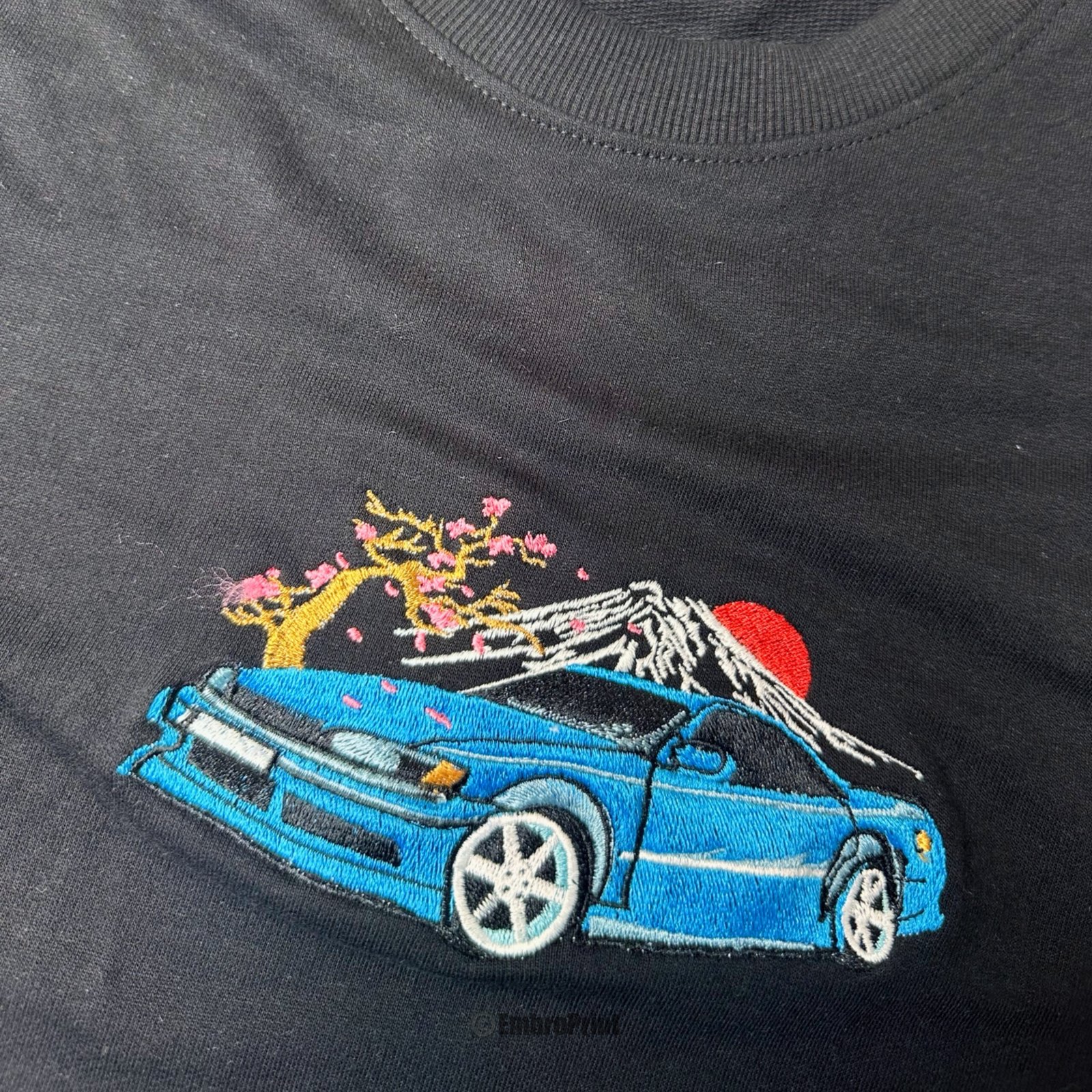 Mt. Fuji with Mazda Car During Cherry Blossom