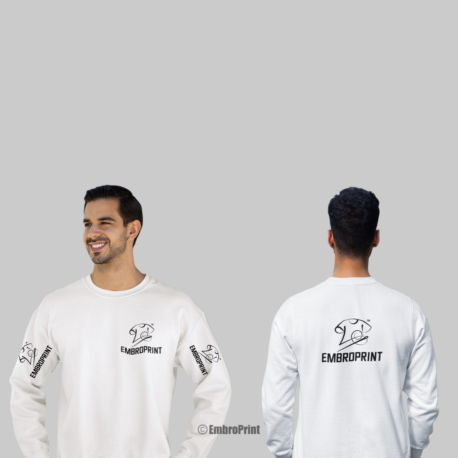 Sweatshirt with Custom Logo Embroidery - Image 4