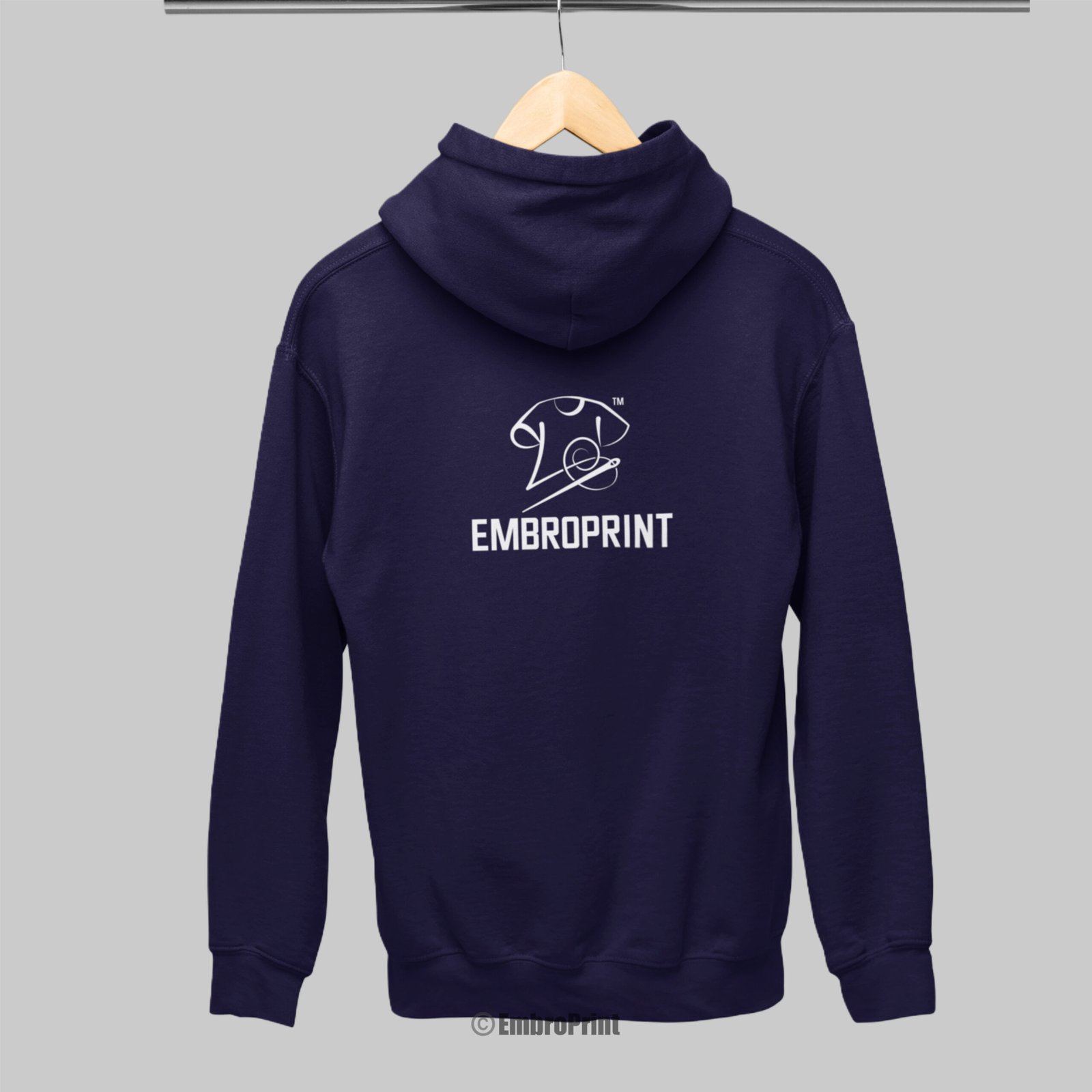 Non Zipper Hoodie with Custom Logo Embroidery - Image 8