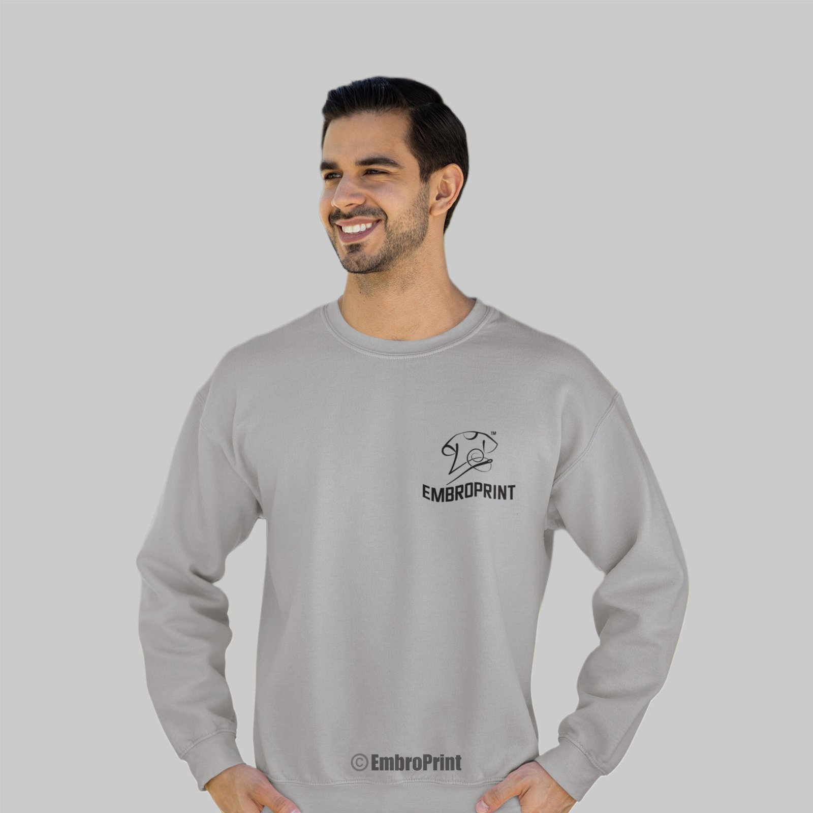 Sweatshirt with Custom Logo Embroidery - Image 8
