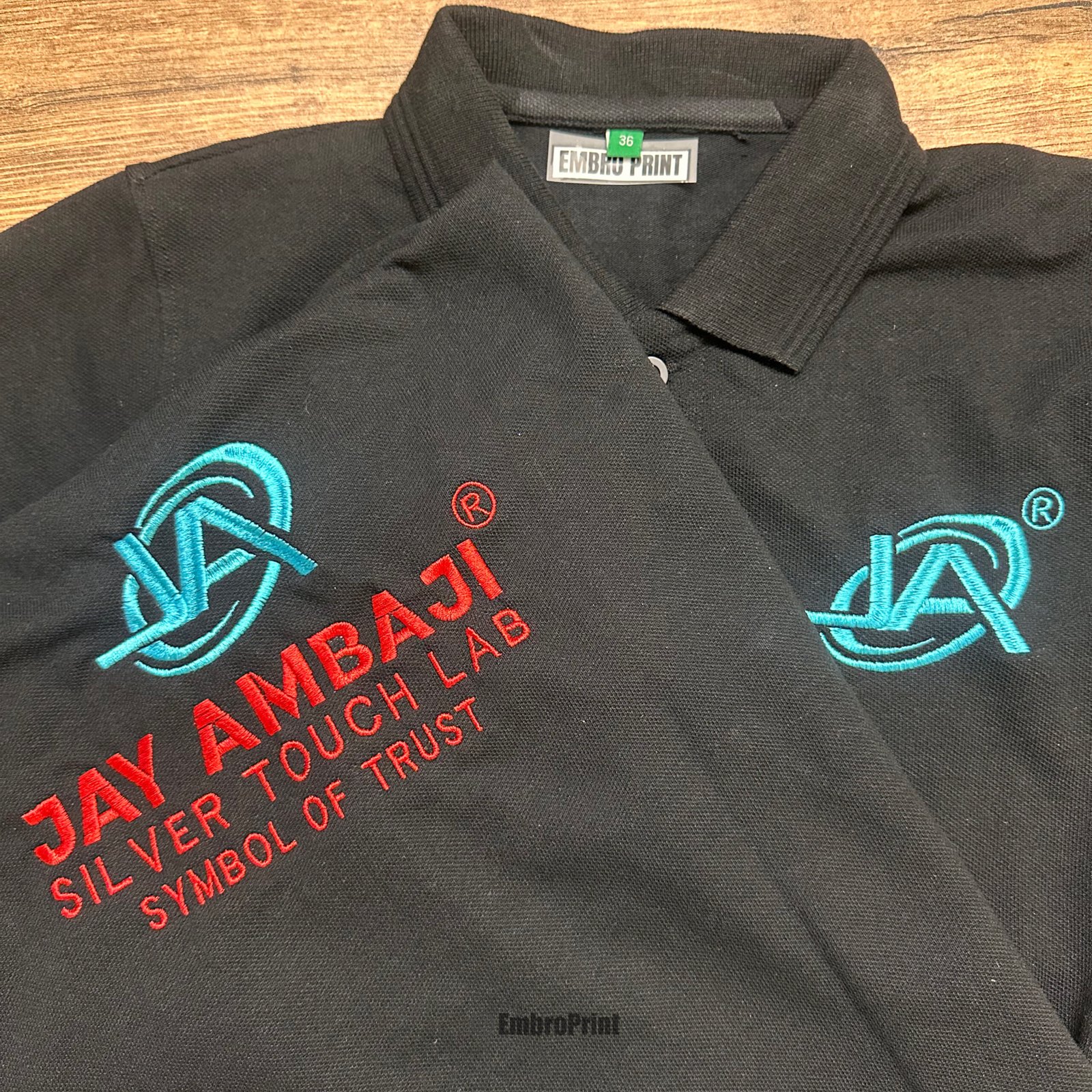 Premium Polo T-Shirt with Custom Logo Embroidery - Image 5