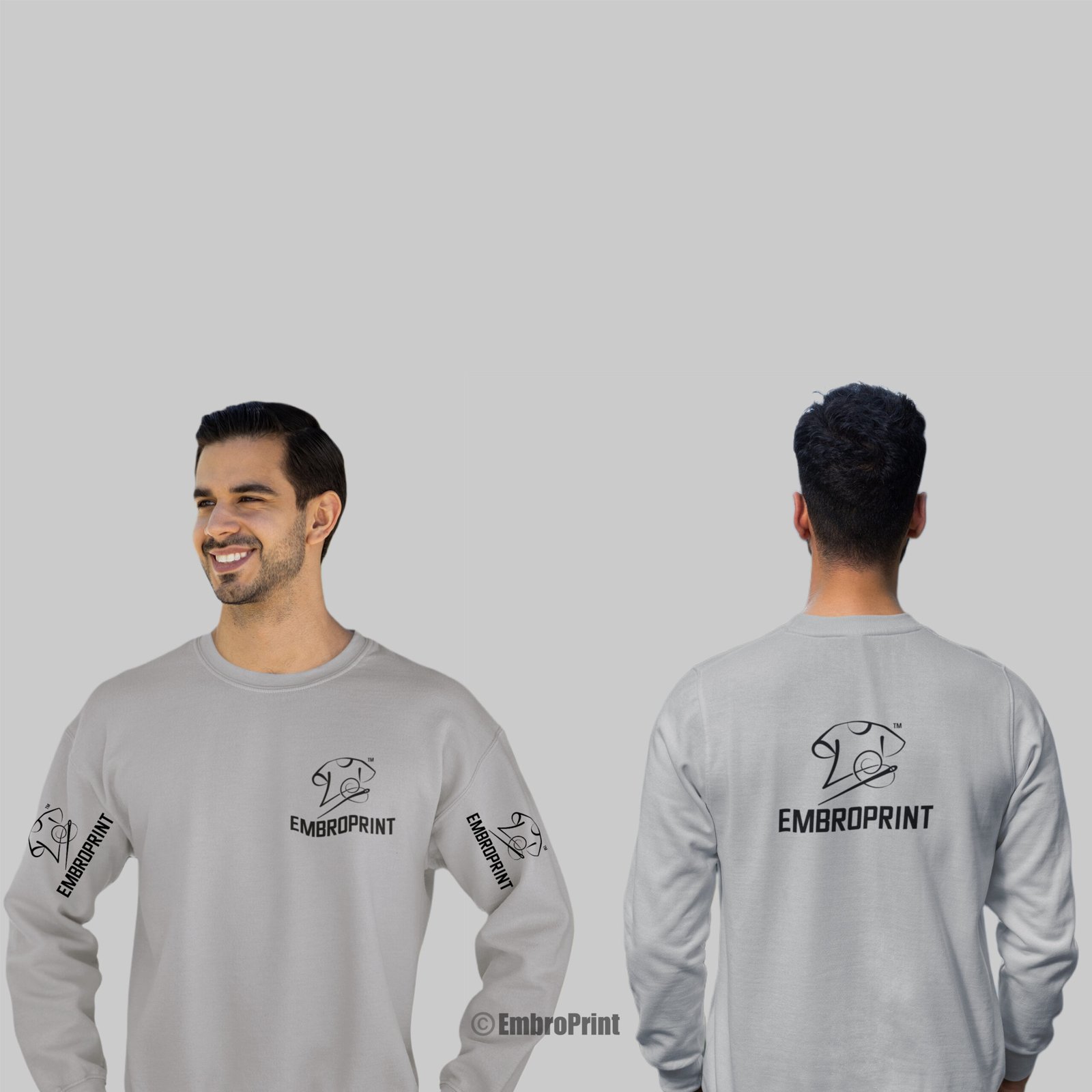 Sweatshirt with Custom Logo Embroidery - Image 5