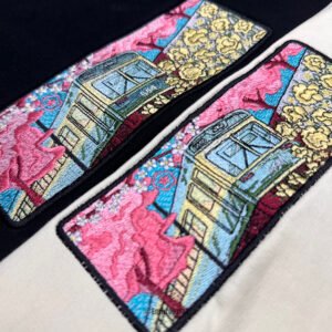 Japanese Train During Cherry Blossom