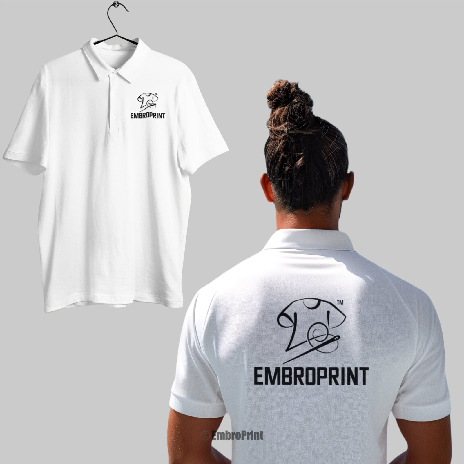 Premium Polo T-Shirt with Custom Logo Embroidery