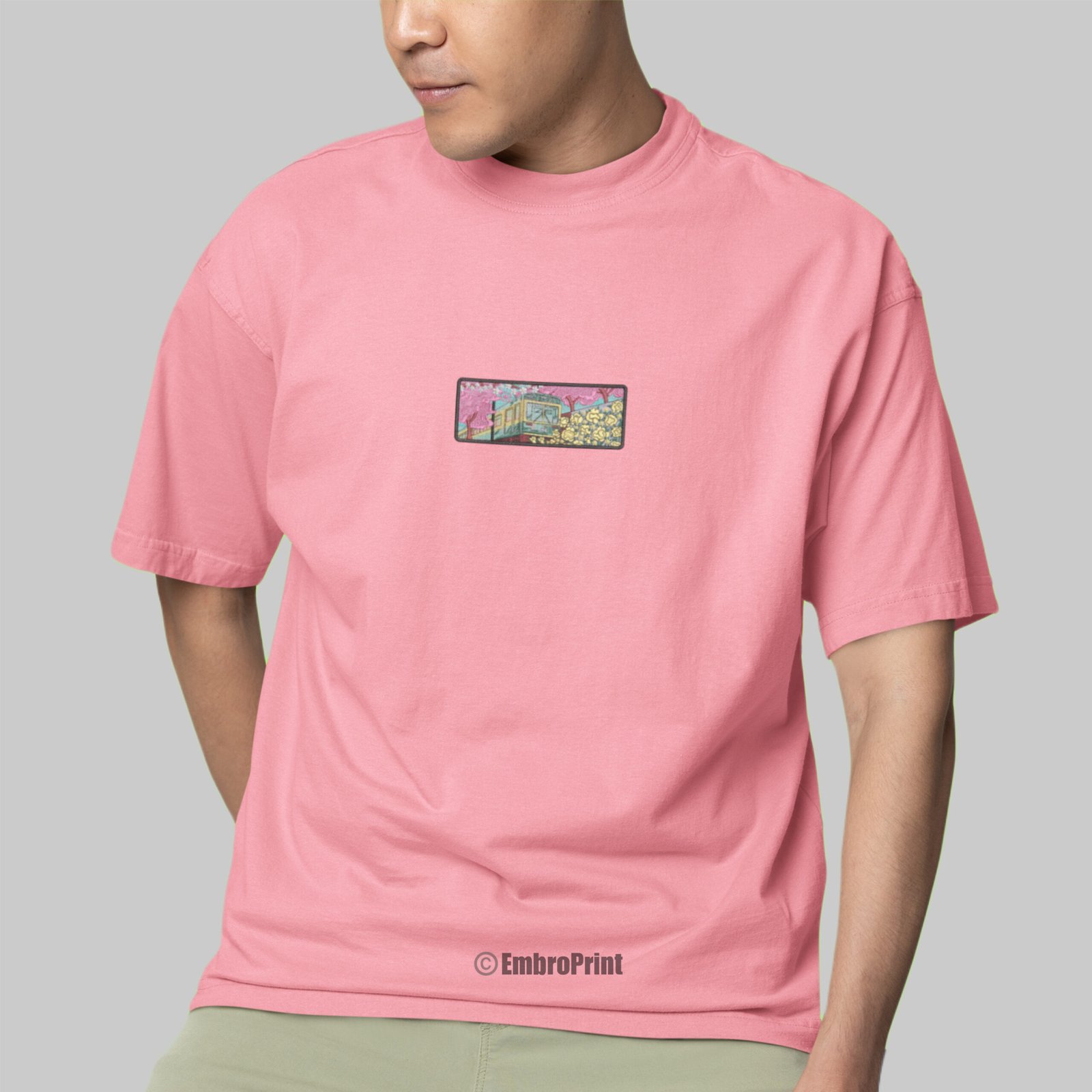 Japanese Train During Cherry Blossom - Image 2