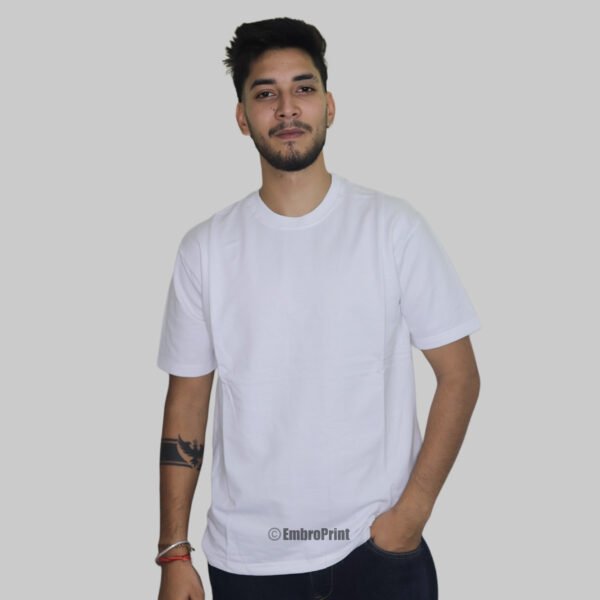 Premium White Oversized Drop-Shoulder T-Shirt