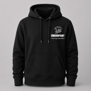 Alternative view of Non Zipper Hoodie with Custom Logo Embroidery