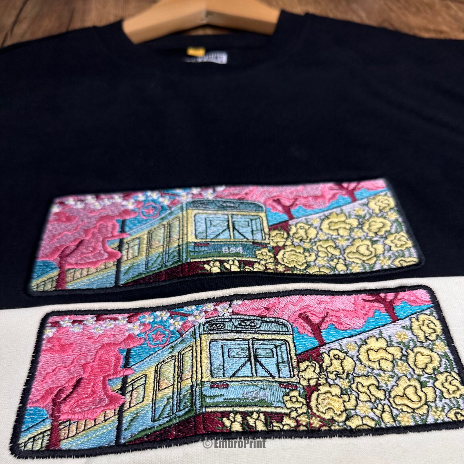 Japanese Train During Cherry Blossom - Image 4