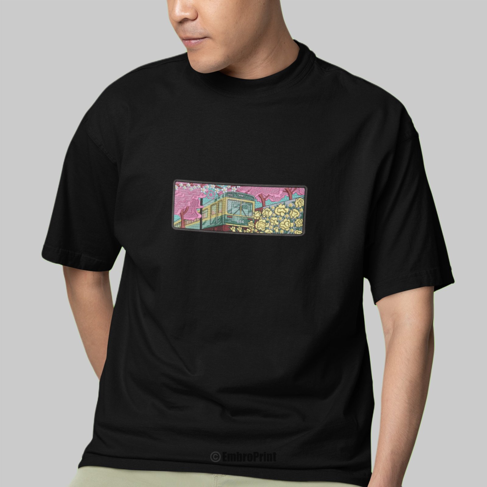 Japanese Train During Cherry Blossom - Image 7