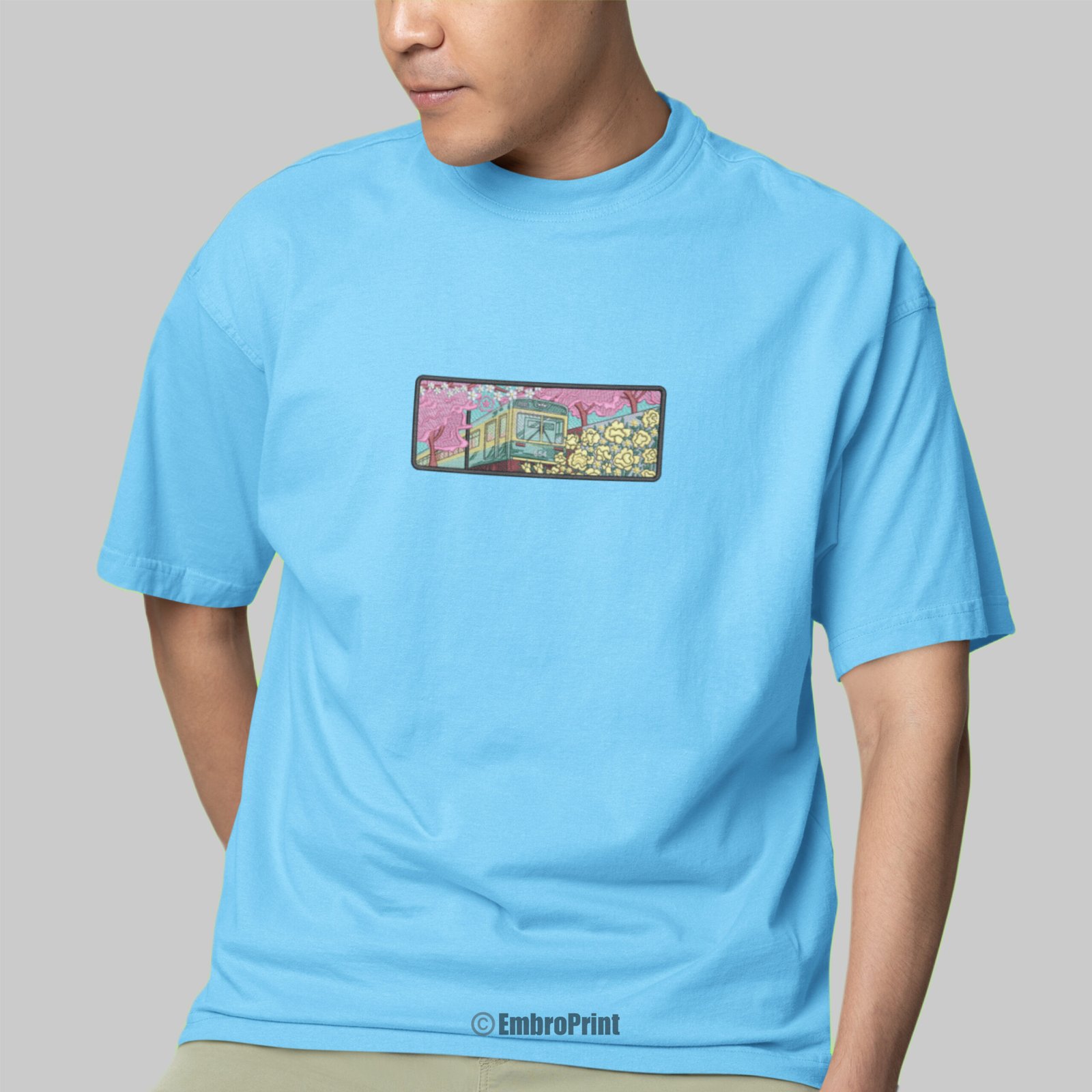 Japanese Train During Cherry Blossom - Image 6