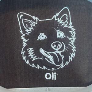 Alternative view of Custom Pet Lineart Embroidery
