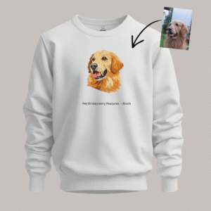 Pet Portrait Embroidery –Full Feature- Sweatshirt