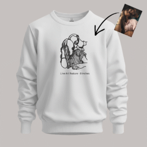 Portrait Embroidery – Lineart - Sweatshirt