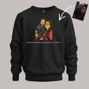 Portrait Embroidery –Full-Face Embroidered- Sweatshirt