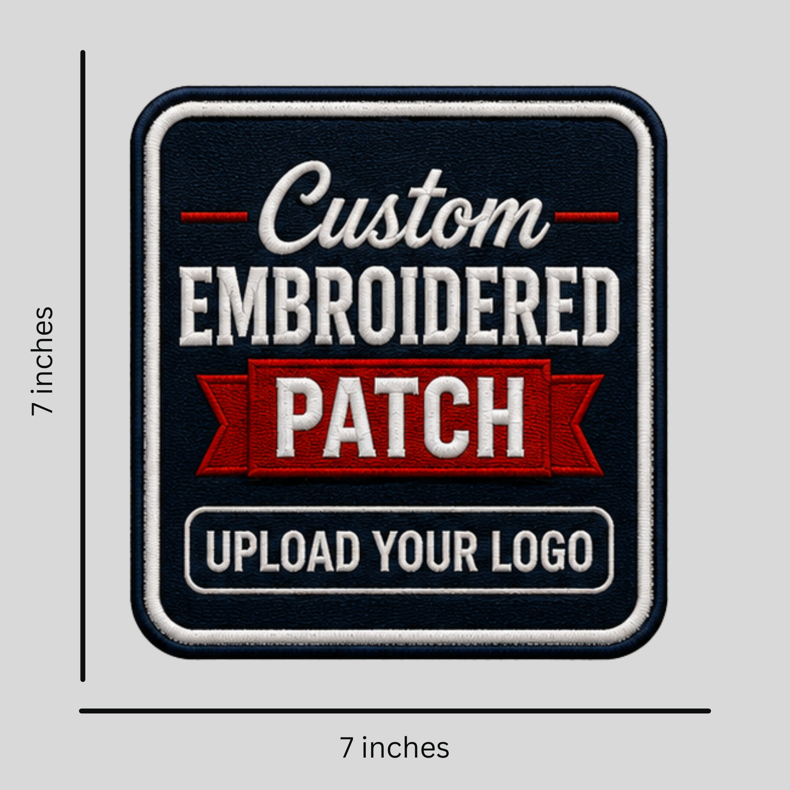 Custom Iron-On Embroidered Patches - 7inches - Image 4