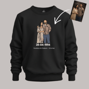 Alternative view of Portrait Embroidery – Faceless- Sweatshirt
