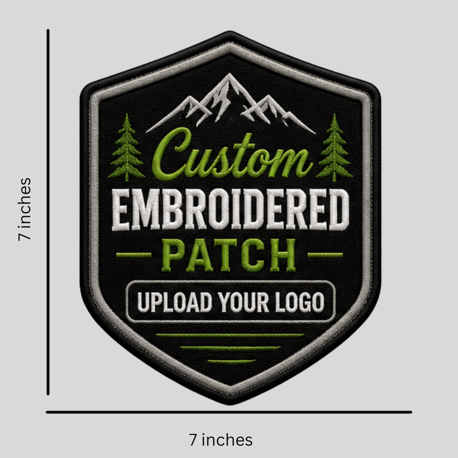 Custom Iron-On Embroidered Patches - 7inches - Image 5