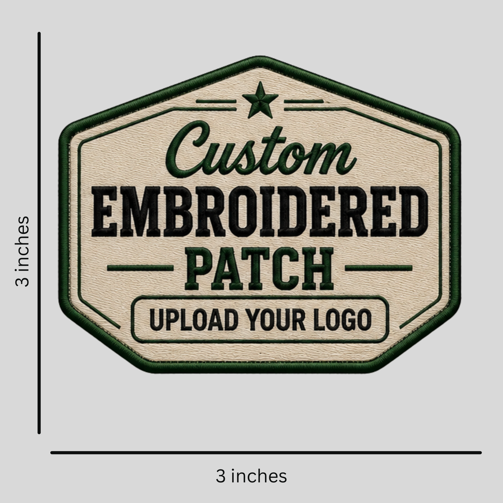 Custom Iron-On Embroidered Patches - 3 inches - Image 3