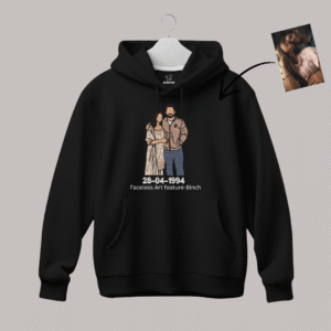 Portrait Embroidery – Faceless- Hoodie