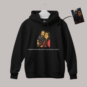 Portrait Embroidery – Facial Feature- Hoodie