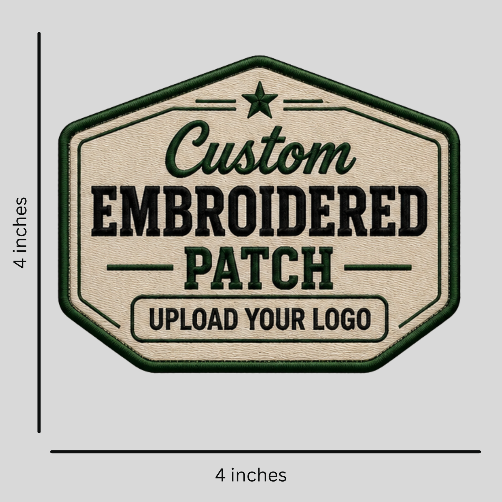 Custom Iron-On Embroidered Patches - 4 inches