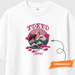 Mount Fuji & Japanese Crane