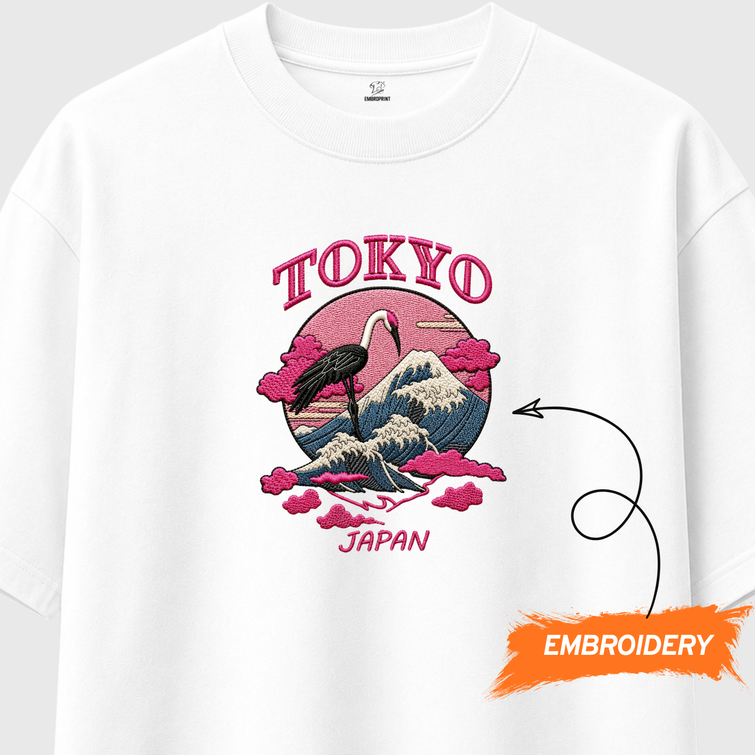 Mount Fuji & Japanese Crane