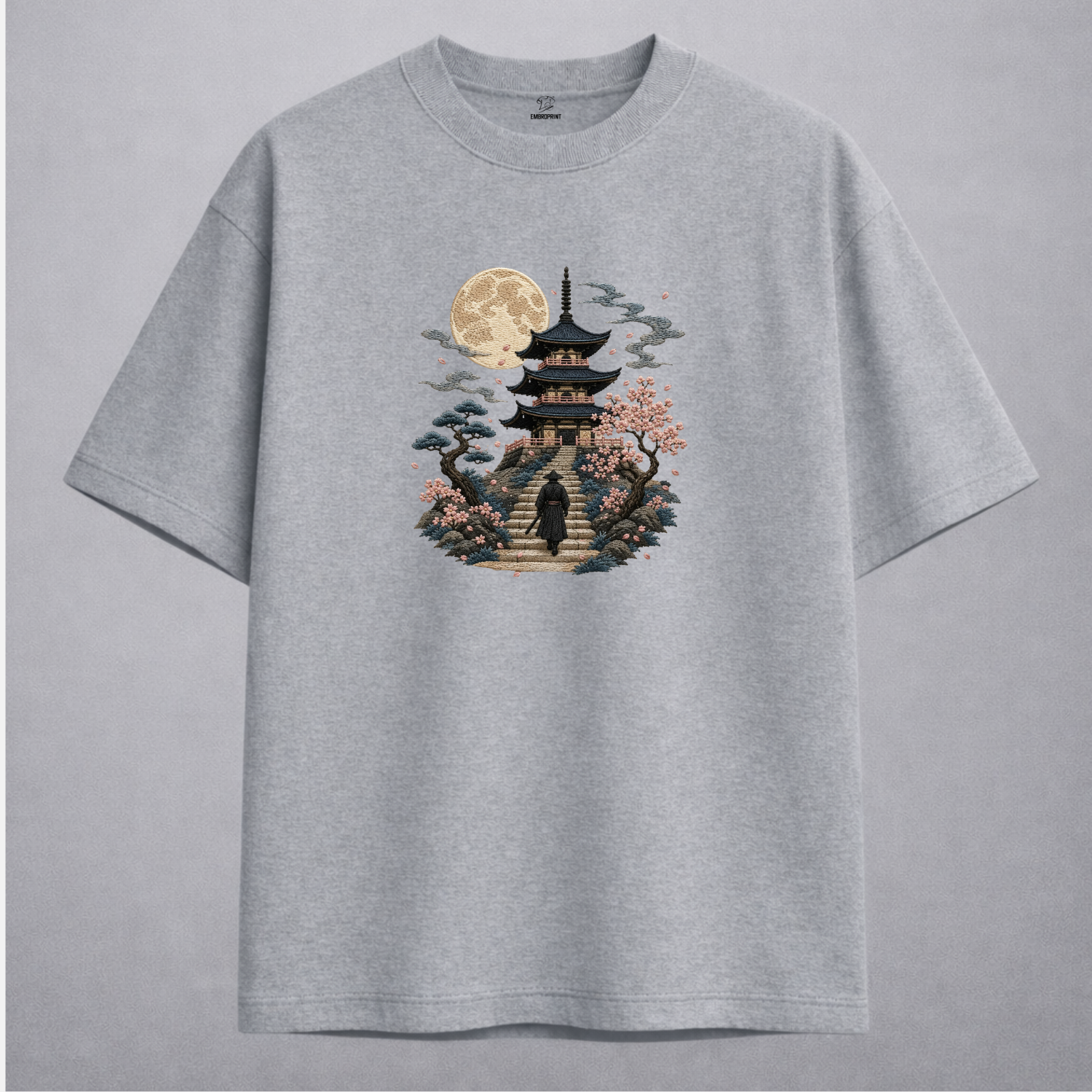 Samurai Warrior Pagoda Embroidery - Image 7