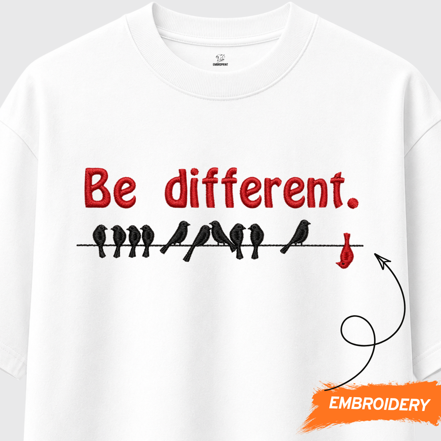 Be Different typography
