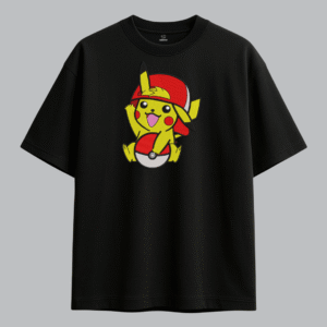 Alternative view of Pikachu Pokémon – Cute Anime Embroidery