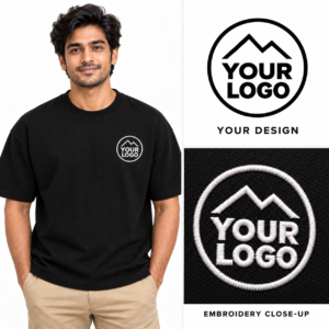 Oversize T-Shirt with Custom Logo Embroidery
