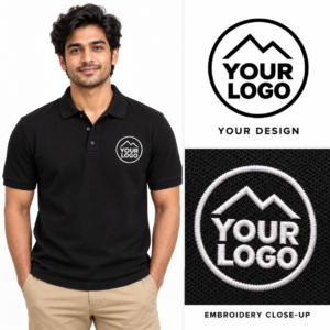 Premium Polo T-Shirt with Custom Logo Embroidery