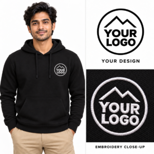 Non Zipper Hoodie with Custom Logo Embroidery