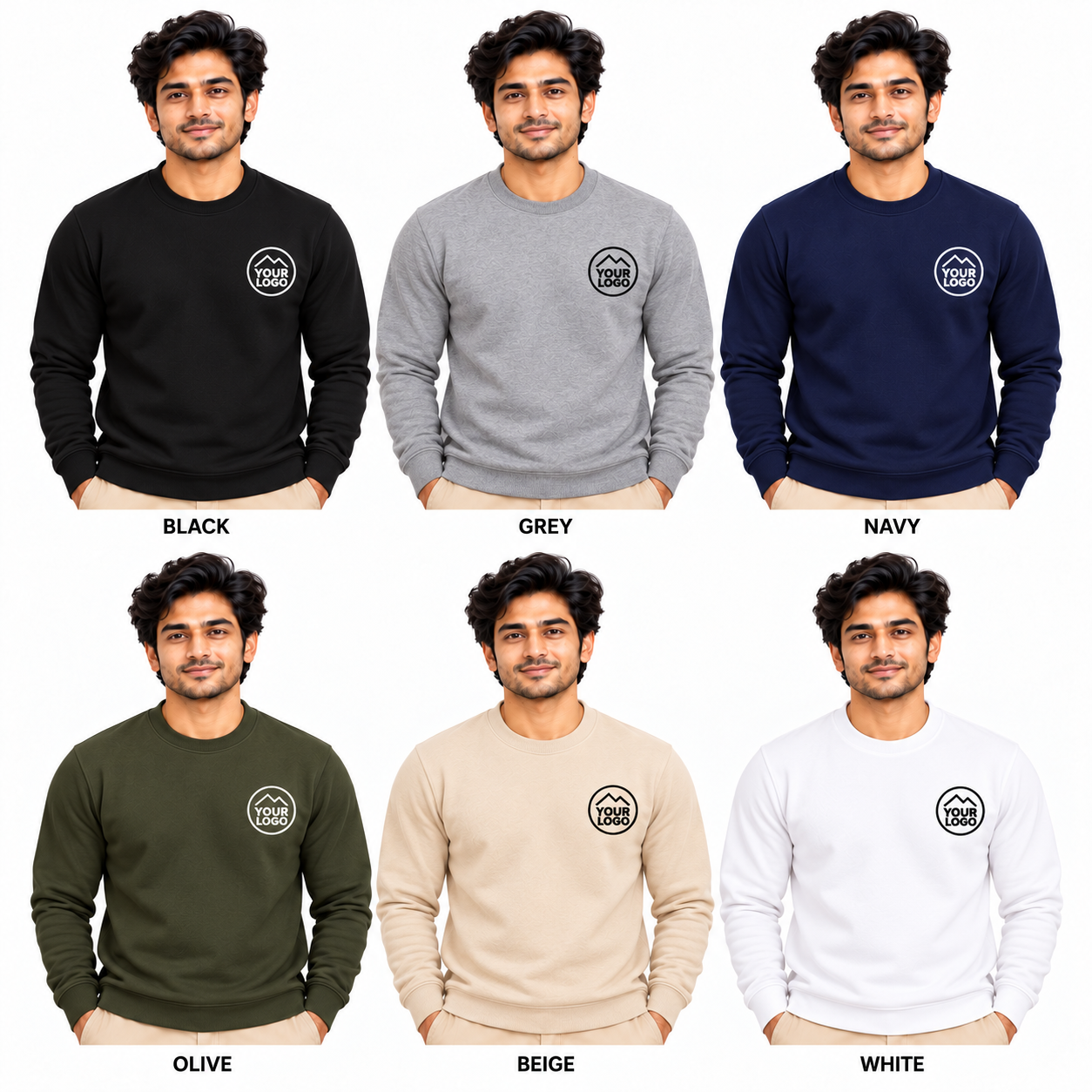 Sweatshirt with Custom Logo Embroidery - Image 4