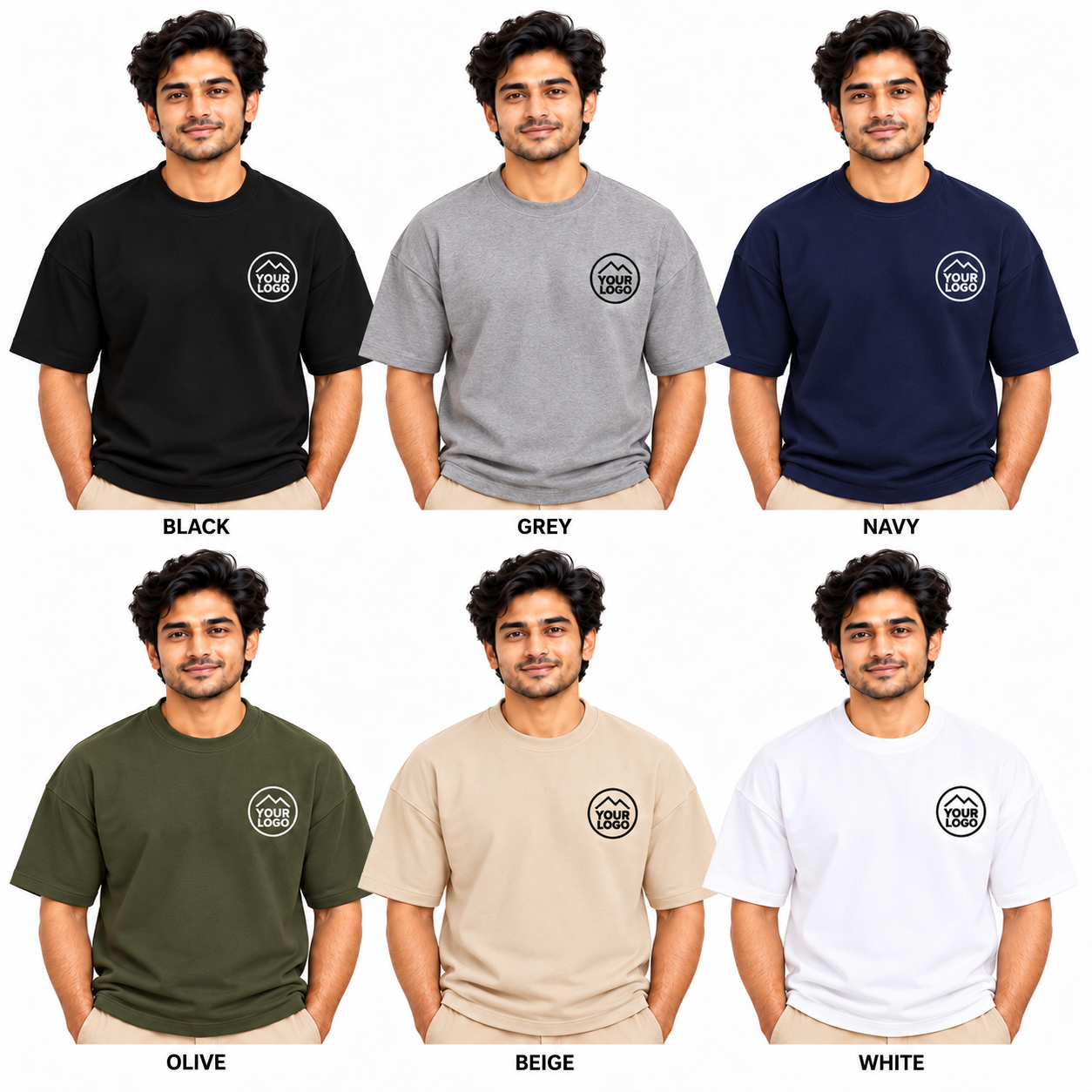Oversize T-Shirt with Custom Logo Embroidery - Image 4