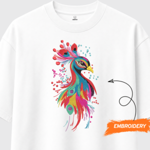 Vibrant Peacock – Colorful Embroidered Collection