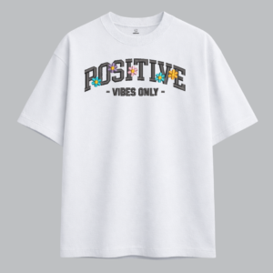 Alternative view of Positive Vibes Only – Floral Embroidered Collection