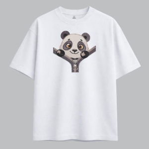 Alternative view of Peekaboo Panda – Cute Zipper Embroidered Collection