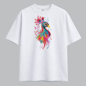 Alternative view of Vibrant Peacock – Colorful Embroidered Collection